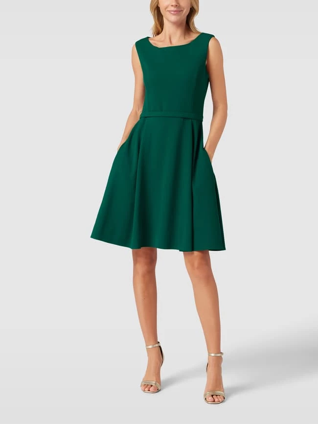 Paradi Kleid Mit Rundhalsausschnitt - Smaragdgrün 1 Paradi Kleid Mit Rundhalsausschnitt - Smaragdgrün