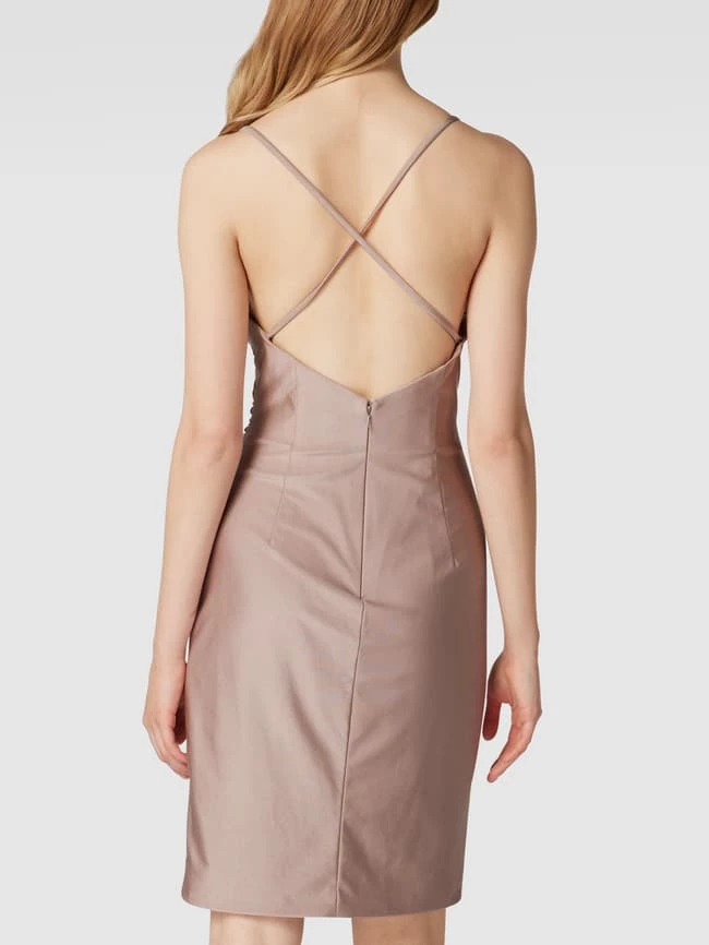 Luxuar Cocktailkleid In Wickel-Optik - Taupe 5 Luxuar Cocktailkleid In Wickel-Optik - Taupe – Bild 5