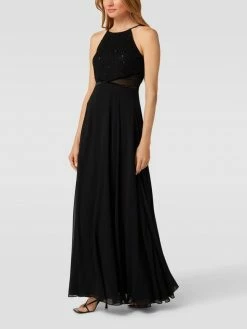Jake*s Cocktail Abendkleid Mit Paillettenbesatz - Schwarz