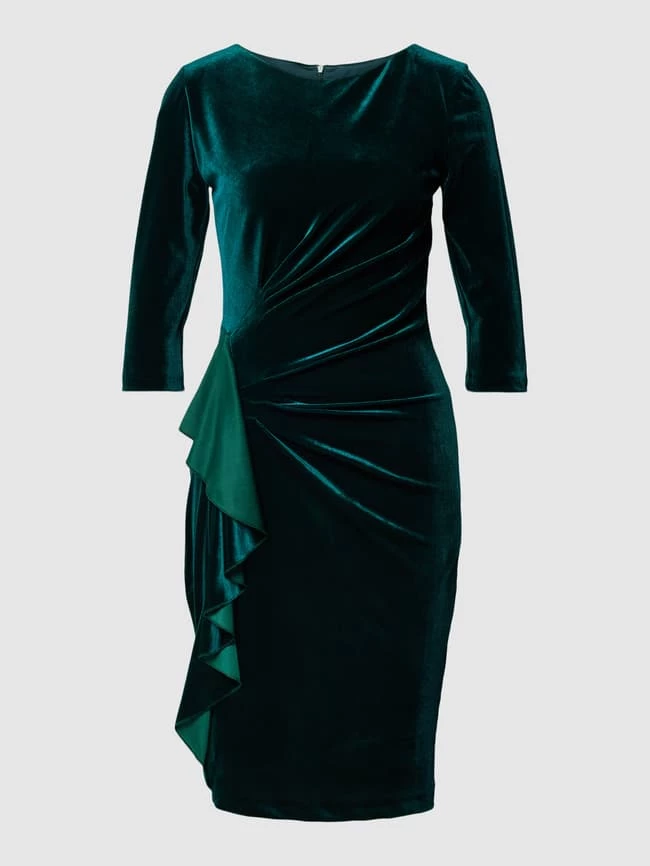 Paradi Cocktailkleid In Wickel-Optik - Dunkelgrün 2 Paradi Cocktailkleid In Wickel-Optik - Dunkelgrün – Bild 2