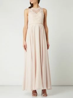 Laona Abendkleid Aus Tüll Und Chiffon Mit Stickereien - Beige