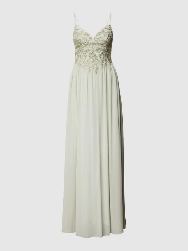 Laona Abendkleid In Maxilänge Mit Strasssteinbesatz - Mint 2 Laona Abendkleid In Maxilänge Mit Strasssteinbesatz - Mint – Bild 2