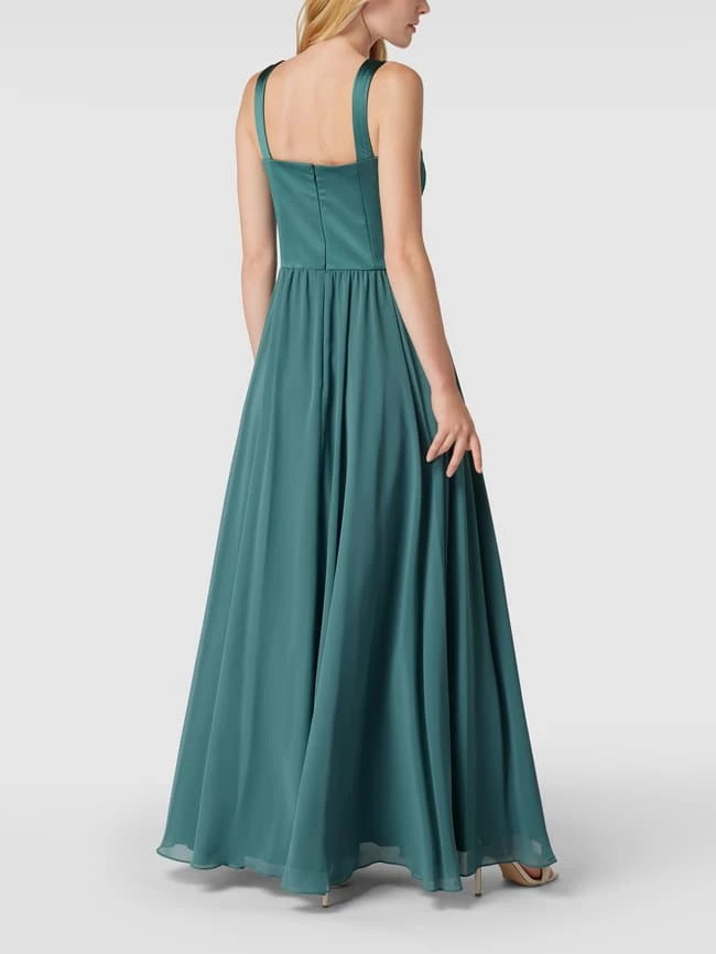 Swing Abendkleid Mit Breiten Trägern - Grün 5 Swing Abendkleid Mit Breiten Trägern - Grün – Bild 5