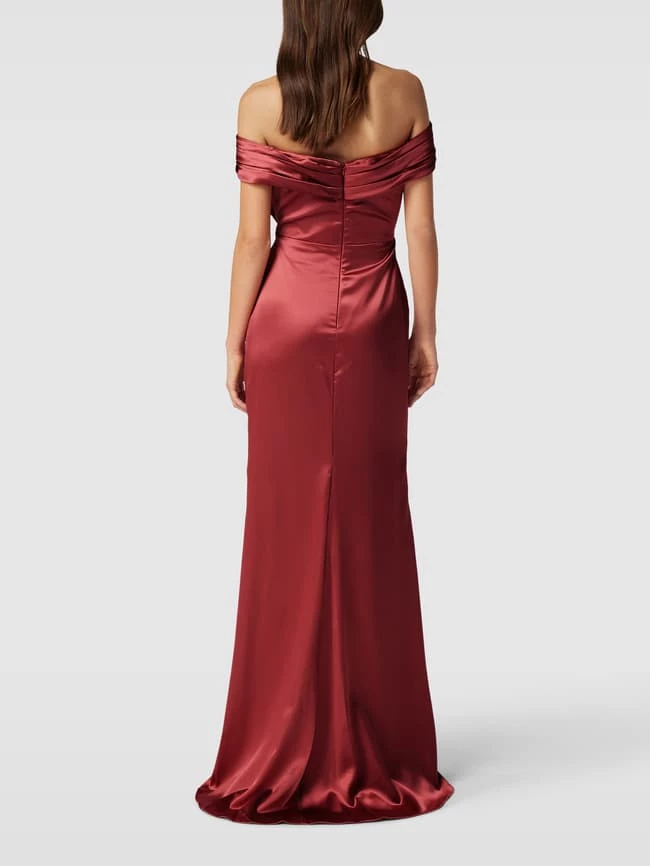 Laona Abendkleid Mit Gelegten Falten - Rostrot 5 Laona Abendkleid Mit Gelegten Falten - Rostrot – Bild 5
