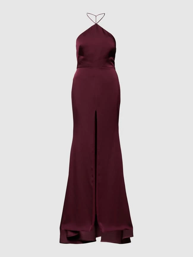 Vera Wang Bride Abendkleid Mit Neckholder Modell 'Oceane' - Dunkelrot 2 Vera Wang Bride Abendkleid Mit Neckholder Modell 'Oceane' - Dunkelrot – Bild 2