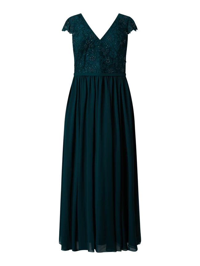 My Mascara Curves PLUS SIZE Abendkleid Mit Zierperlen - Grün 1 My Mascara Curves PLUS SIZE Abendkleid Mit Zierperlen - Grün